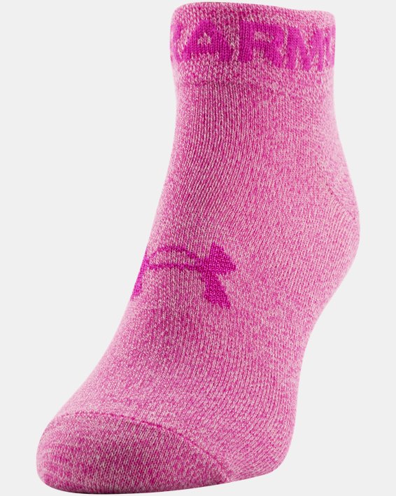Women's UA Essential Low Cut Socks - 6-Pack, Pink, pdpMainDesktop image number 2